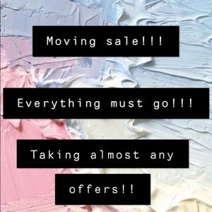 Moving sale!!! Everything has to be sold!!